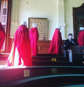 The Handmaids have entered the Texas legislature.